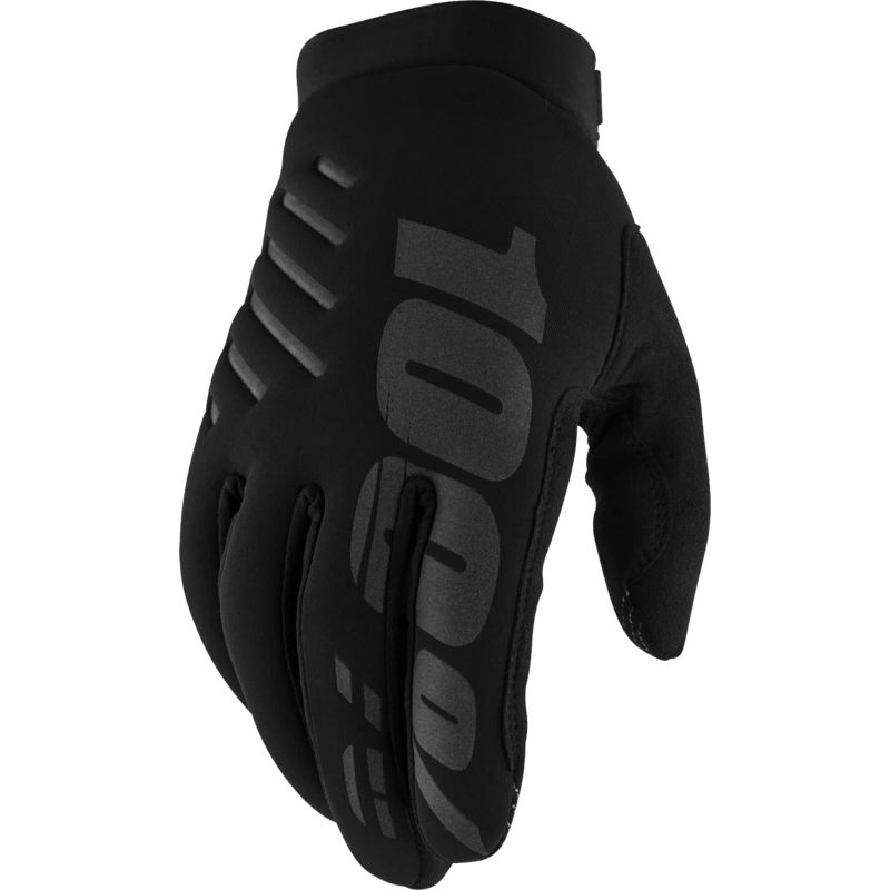 100-PERCENT Brisker Gloves Black SMALL