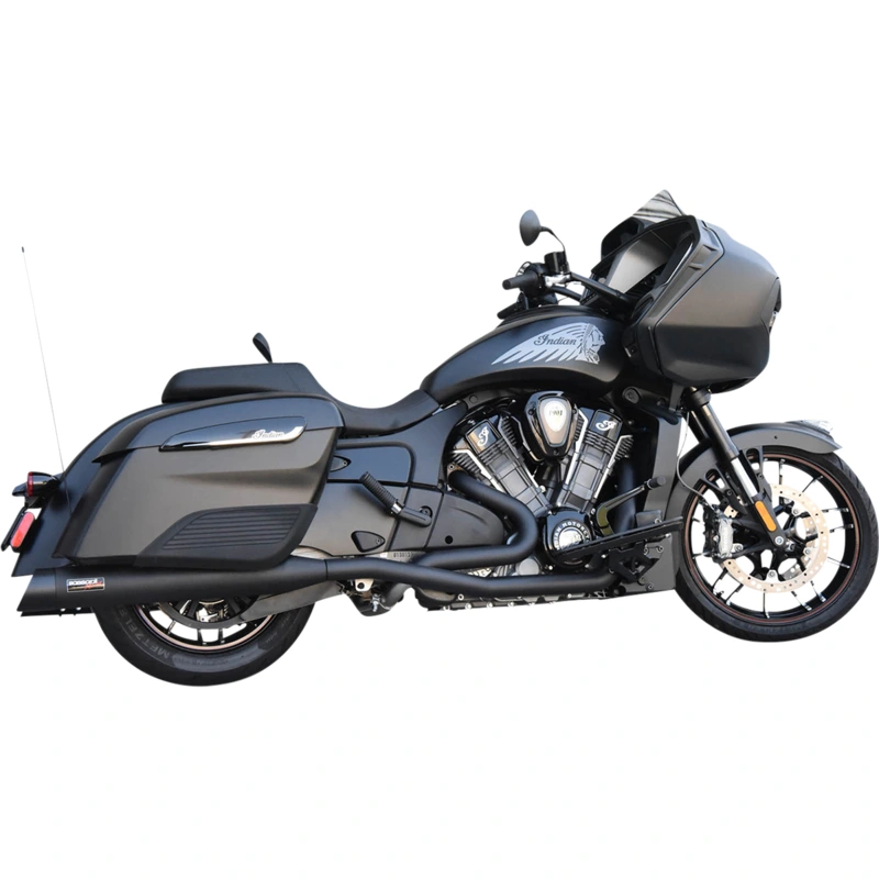 BASSANI XHAUST Exhaust Dual – Black – ’20-’21 INDIAN CHALLENGER