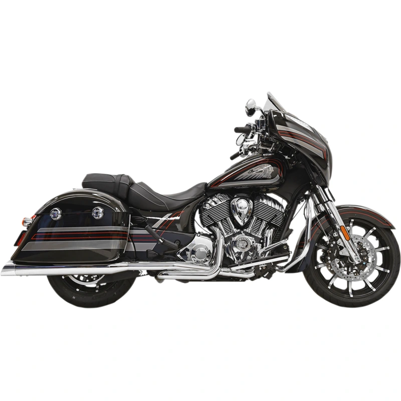 BASSANI XHAUST True Dual Exhaust – Chrome – ’14-’19 INDIAN