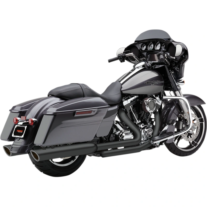 COBRA 909 4″ Mufflers – Black – ’95-’16 Bagger