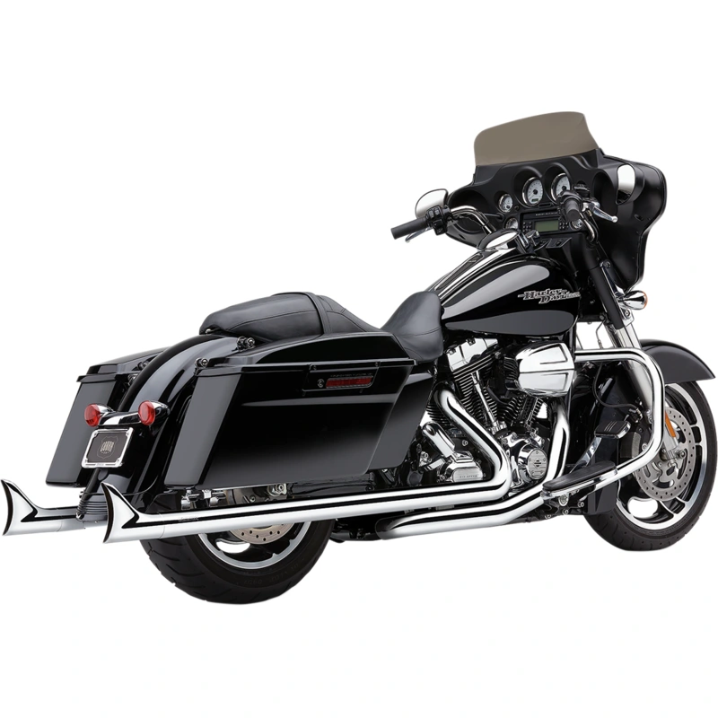 COBRA Dual Speedster Exhaust – Chrome – Fishtail – ’10-’16 Dresser