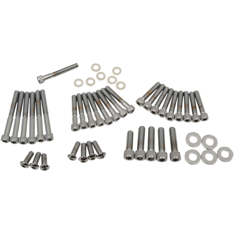 DRAG SPECIALTIES Chrome Engine Cover Socket-Head Bolt Kit