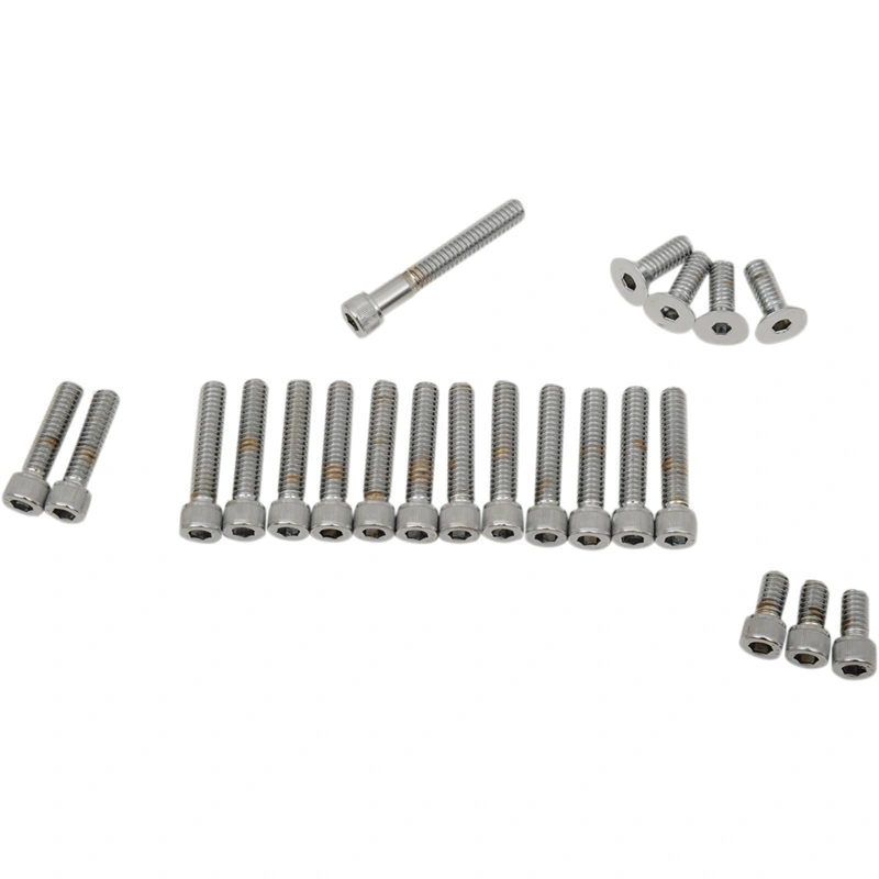 DRAG SPECIALTIES Chrome Side Cover Socket-Head Bolt Kit