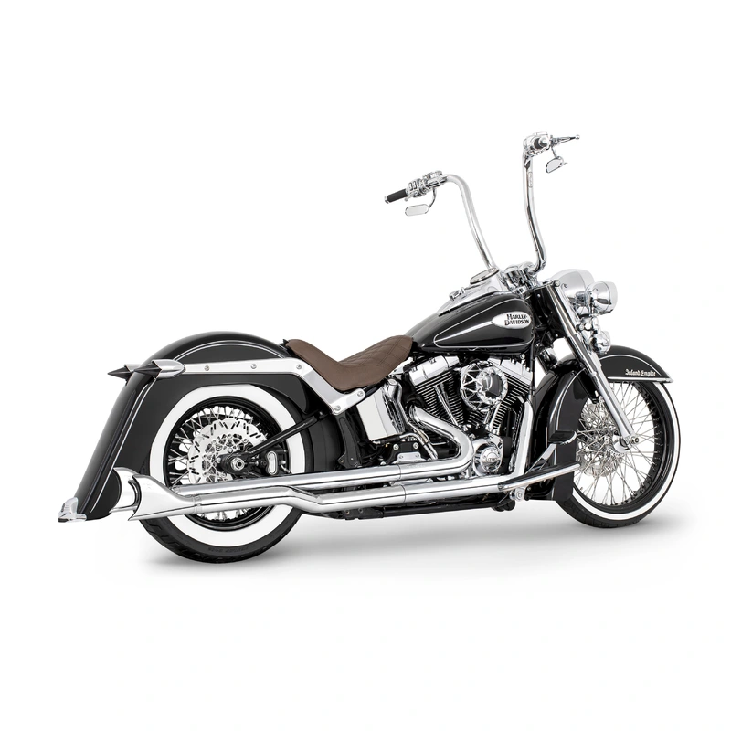 FREEDOM EXHAUST –  SOFTAIL 2.5″ RIGHT-SIDE STAGGERED TRUE-DUAL COMPLETE SYSTEM