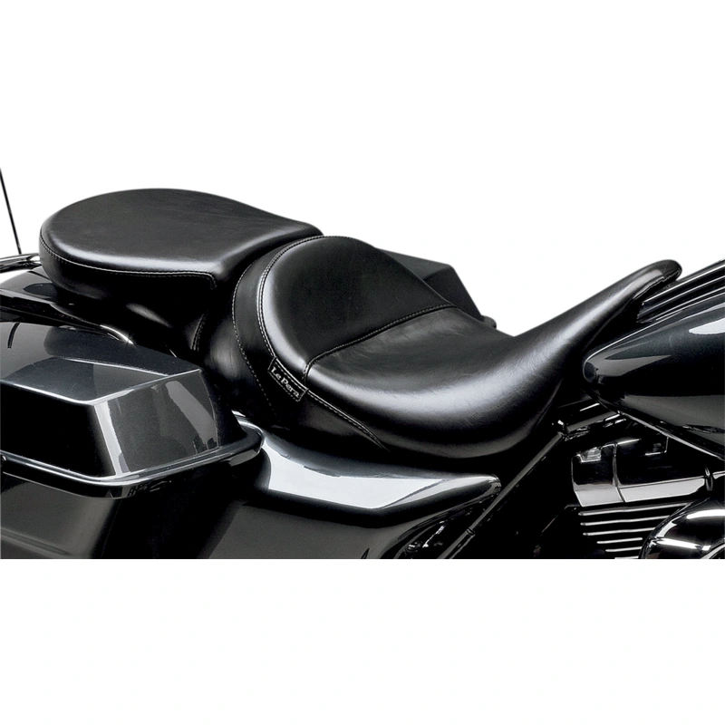 LE PERA Aviator Pillion Pad – Wide – Smooth – Black – ’08-’23 TOURING