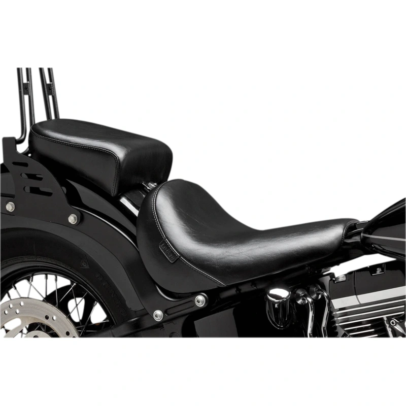 LE PERA Bare Bones Pillion Pad – Deluxe – Smooth – Black – ’11-’17 SOFTAIL