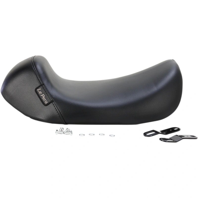 LE PERA Bare Bones Solo Seat – Smooth – Black – ’08-’23 TOURING